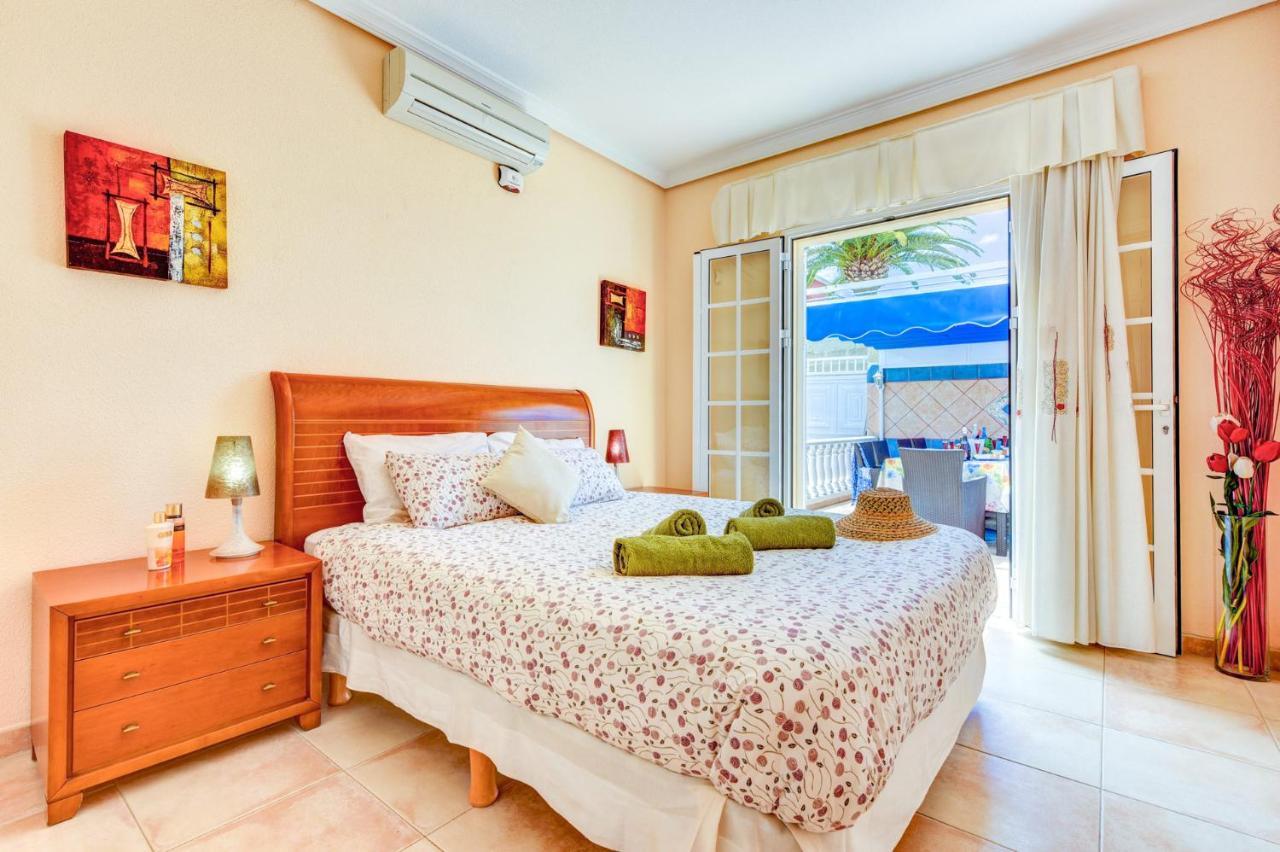 Villa Teide Sol Con Piscina Climatizada, Playa Fanabe, Costa Adeje Bagian luar foto