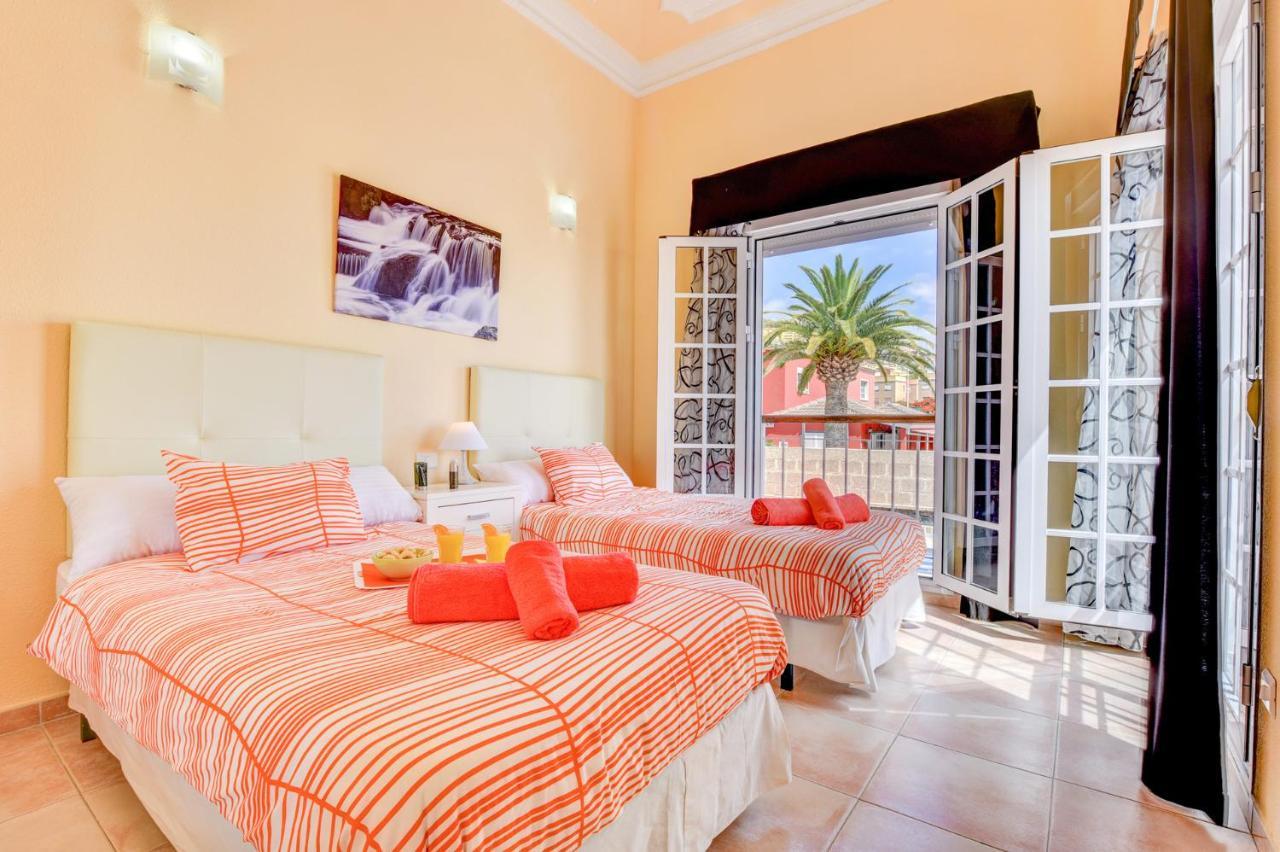Villa Teide Sol Con Piscina Climatizada, Playa Fanabe, Costa Adeje Bagian luar foto