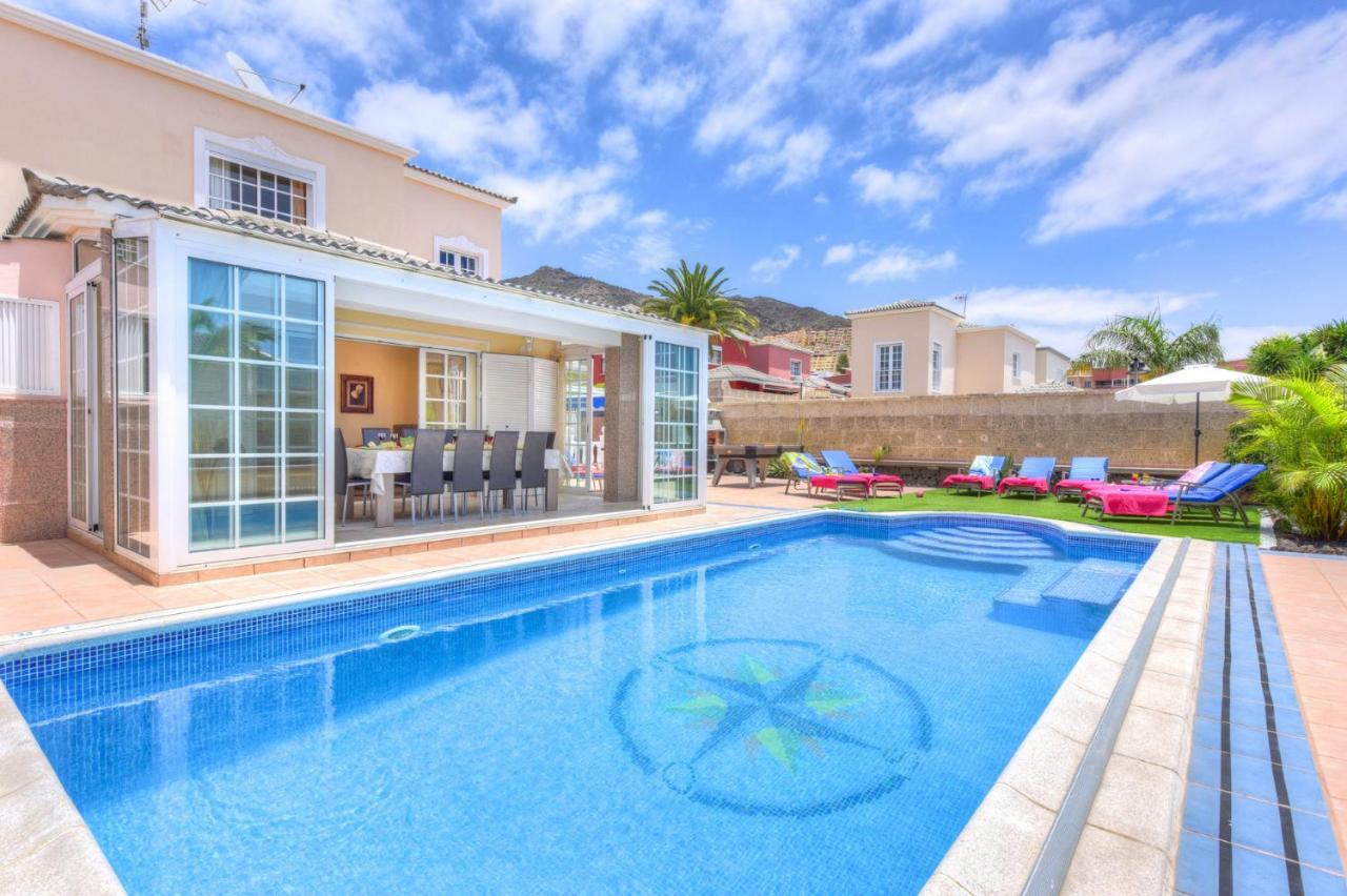 Villa Teide Sol Con Piscina Climatizada, Playa Fanabe, Costa Adeje Bagian luar foto