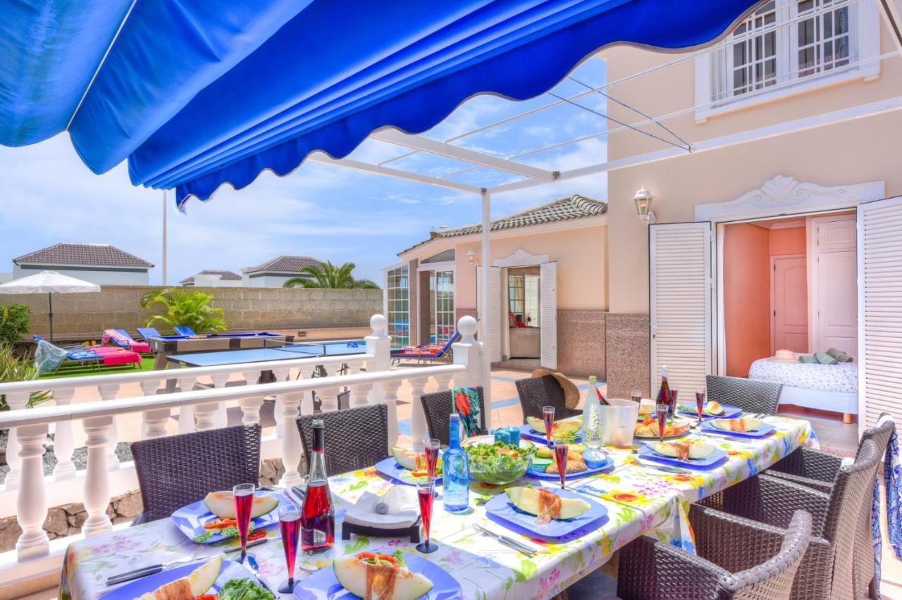 Villa Teide Sol Con Piscina Climatizada, Playa Fanabe, Costa Adeje Bagian luar foto