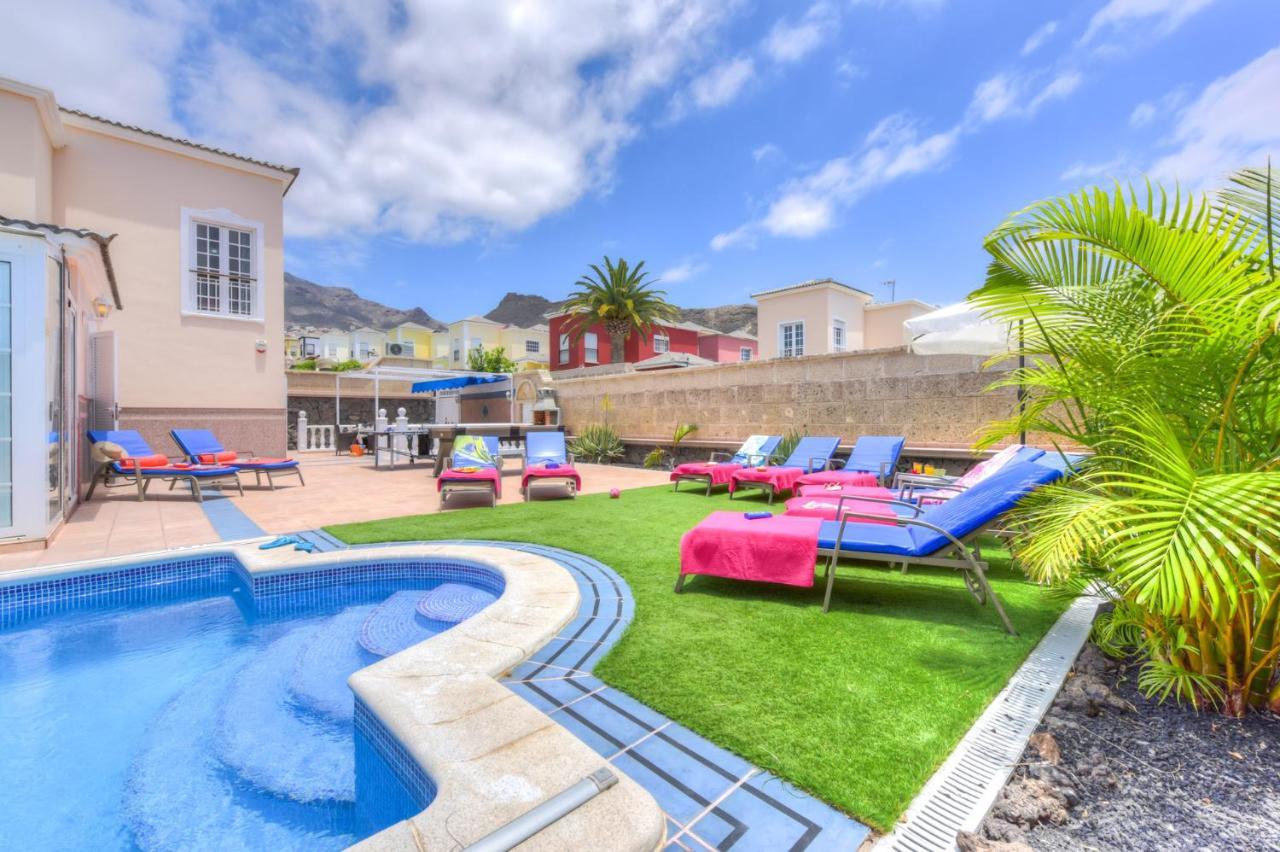 Villa Teide Sol Con Piscina Climatizada, Playa Fanabe, Costa Adeje Bagian luar foto