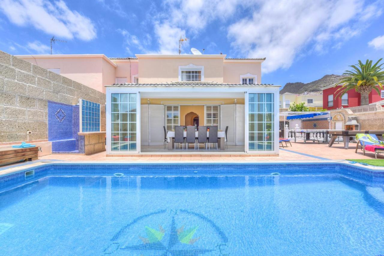 Villa Teide Sol Con Piscina Climatizada, Playa Fanabe, Costa Adeje Bagian luar foto