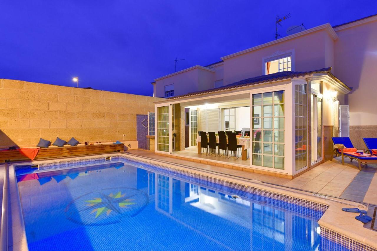 Villa Teide Sol Con Piscina Climatizada, Playa Fanabe, Costa Adeje Bagian luar foto